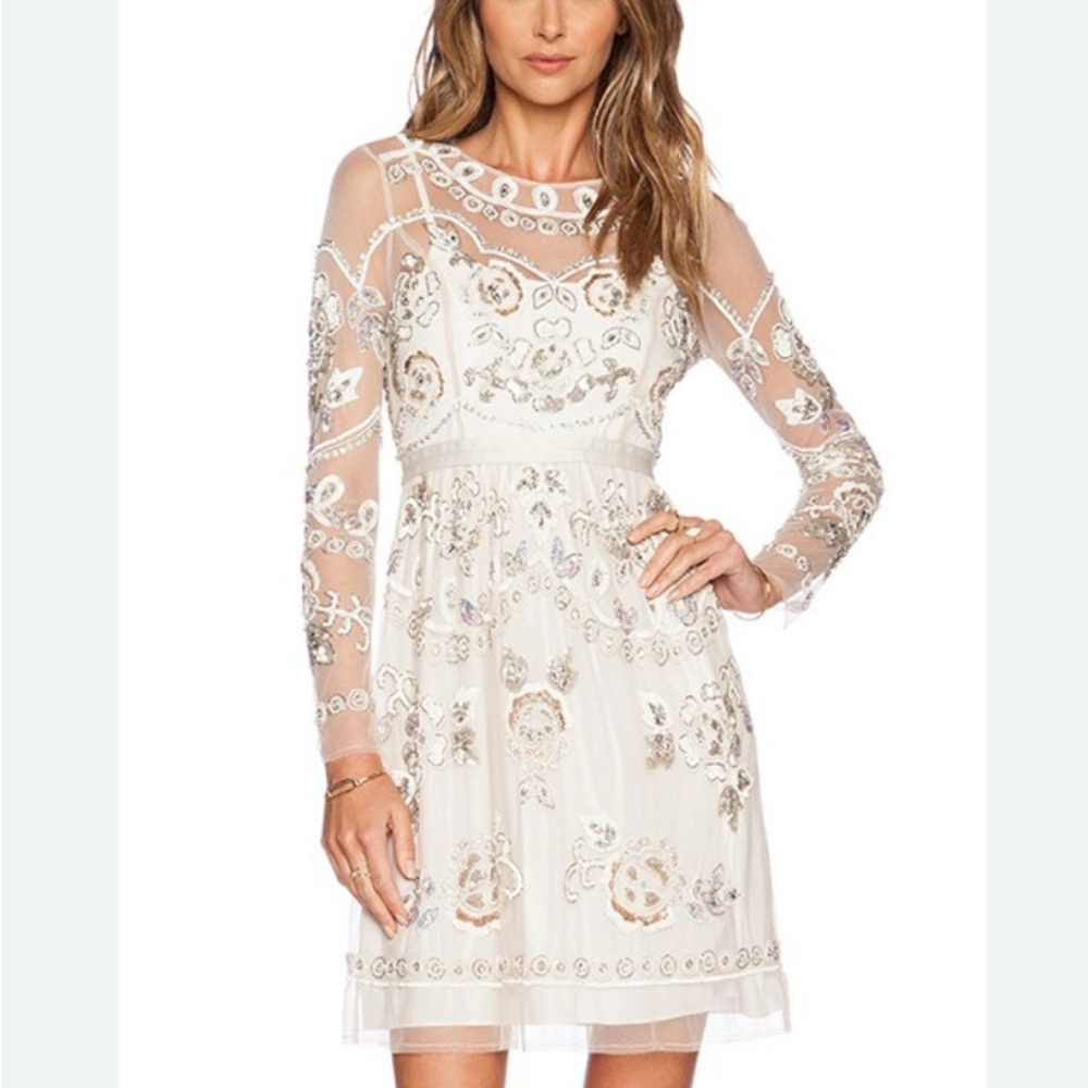 Needle & Thread Garden Sequin Dress size 4 Like New!